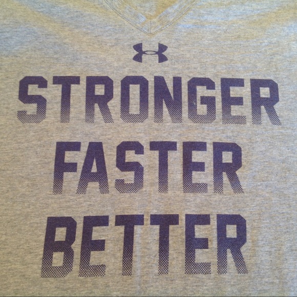UA Stronger Faster Better Tee Shirt Size XS - Picture 2 of 6